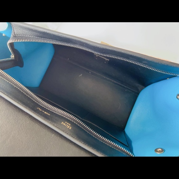 Celine Smooth Calfskin Small Tri-Color Trapeze Bag - Picture 4 of 6